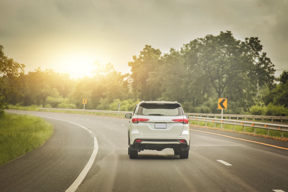 Car Driving on Road 